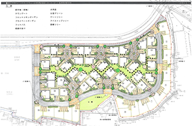 緑あふれるリッチな空間で心ひかれる街区形成